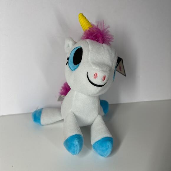 BARK Plush Carnival Dog Toys Perfect Pitch Squeaky Crinkle Ball Unicorn Lot of 2 - Picture 3 of 8